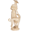 Скульптура Девушка с собакой Айвори