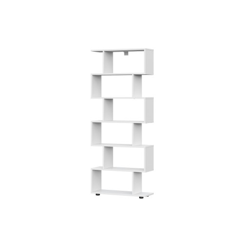 Модульная система "Токио" Стеллаж (змейка) Белый текстурный