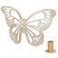 Ручка мебельная Бабочки 90 Айвори