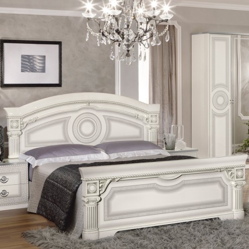 Кровать Aida Bianco argento