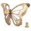 Ручка мебельная Бабочки 130 Амбер