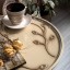 Декоративный столик Орхидея Фиори Айвори Мраморное золото